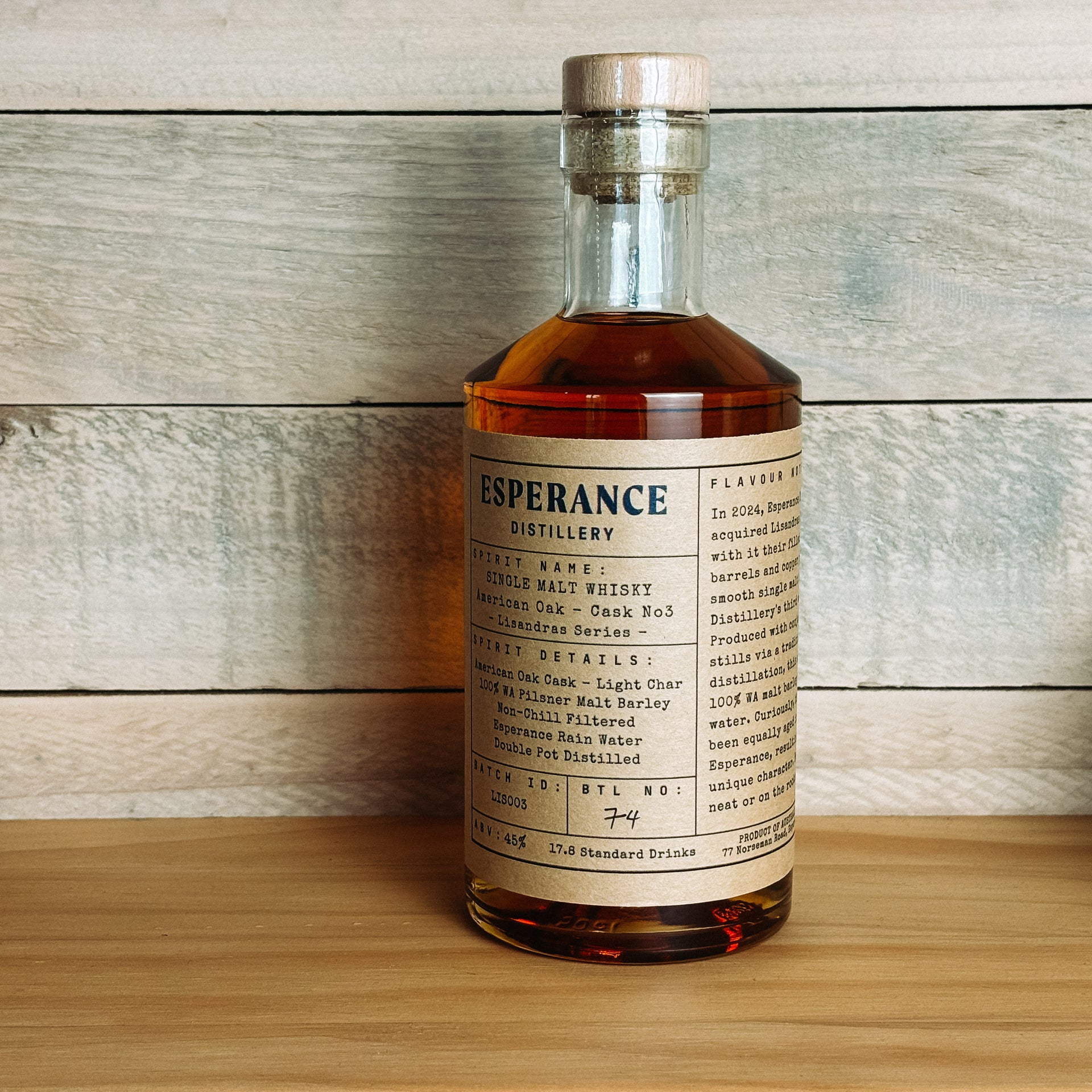 Single Malt Whisky - American Oak - Cask No3