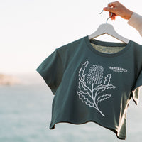 Crop Tee - Sage